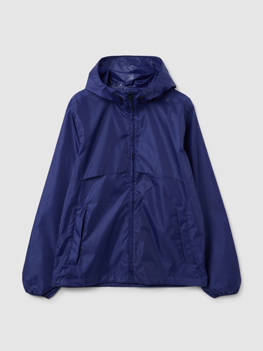 Women's blue regular fit jacket_0