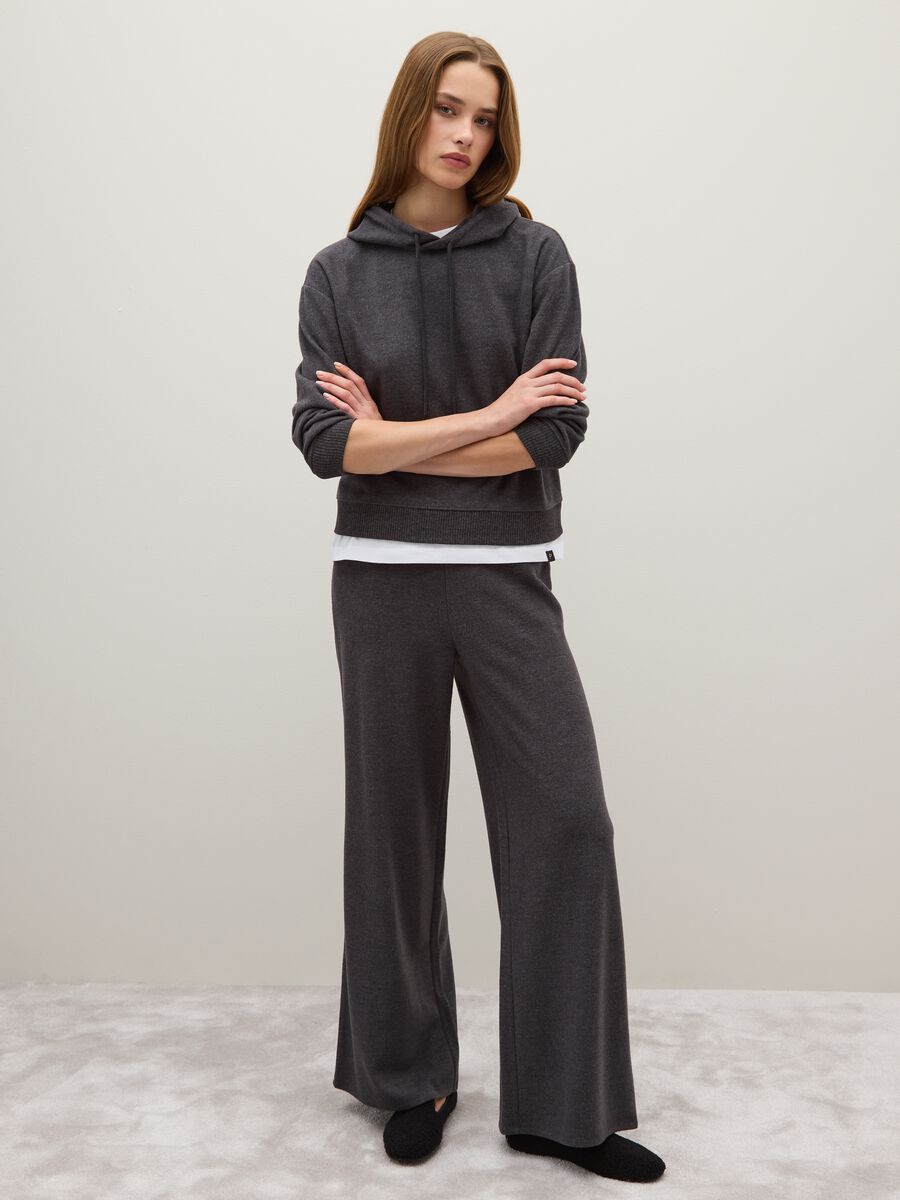 Pantaloni grigi wide leg_0