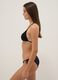 Black stretch triangle bikini top with beaded details_3