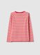 Multicolour stripe pure cotton long sleeve t-shirt in regular fit_1