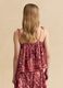 Regular-fit multicolour blouse with thin straps and floral print_3