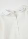 White pure cotton baby bodysuit with collar_3