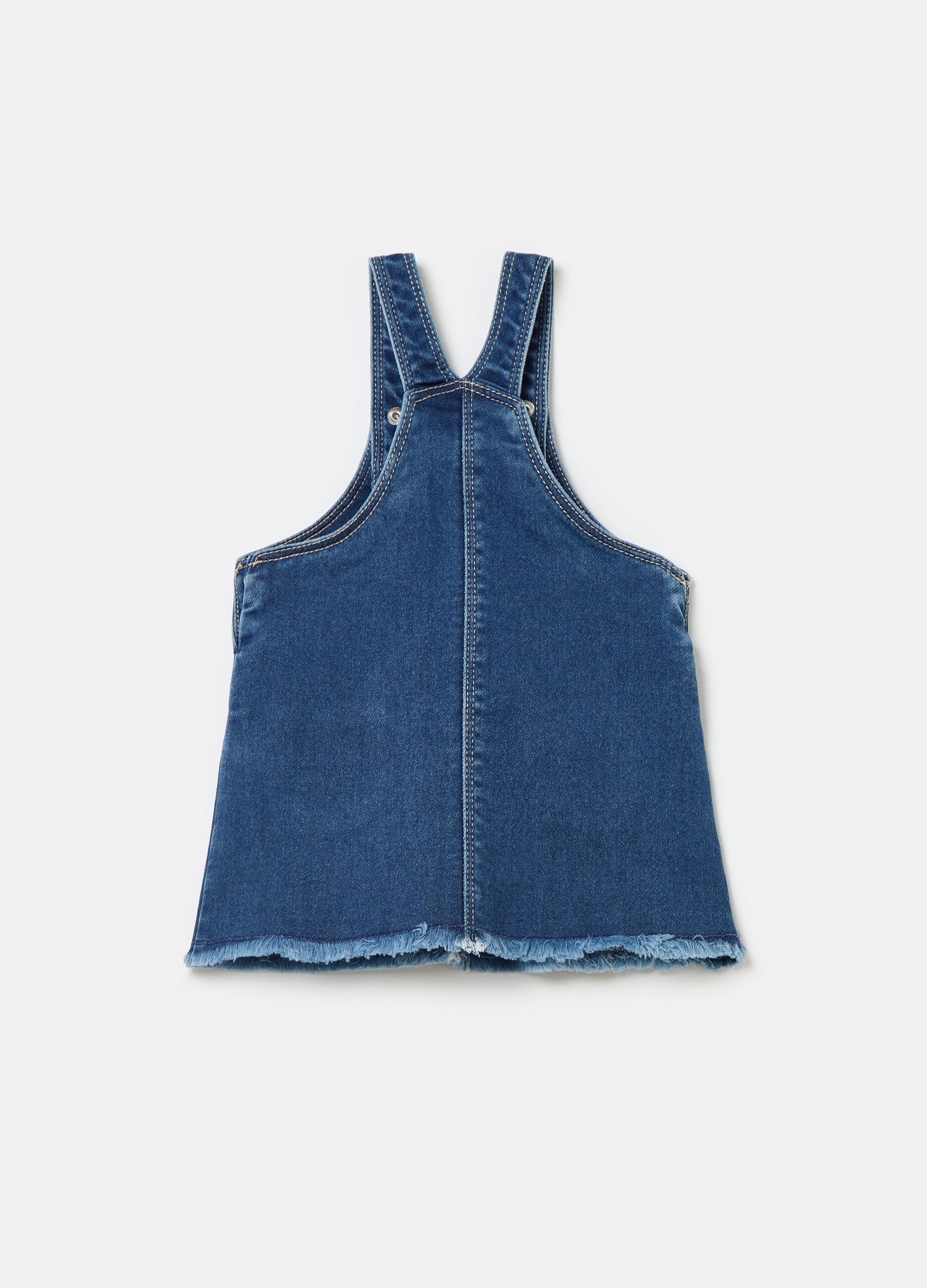 Gonna salopette in denim sfrangiata Denim FAGOTTINO da Neonata OVS