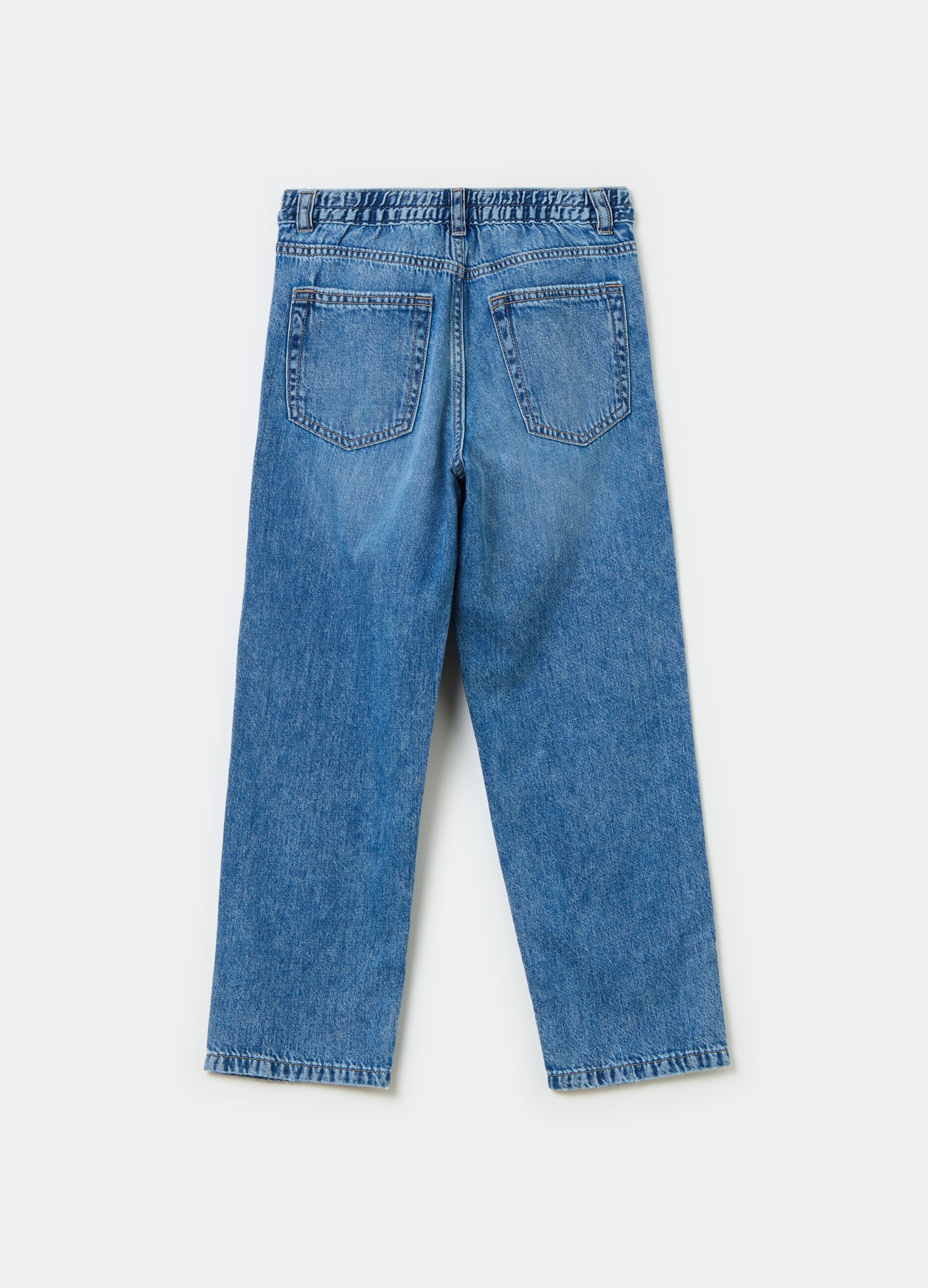Jeans Ragazza Strappati Skinny Larghi Slim a Vita Alta OVS