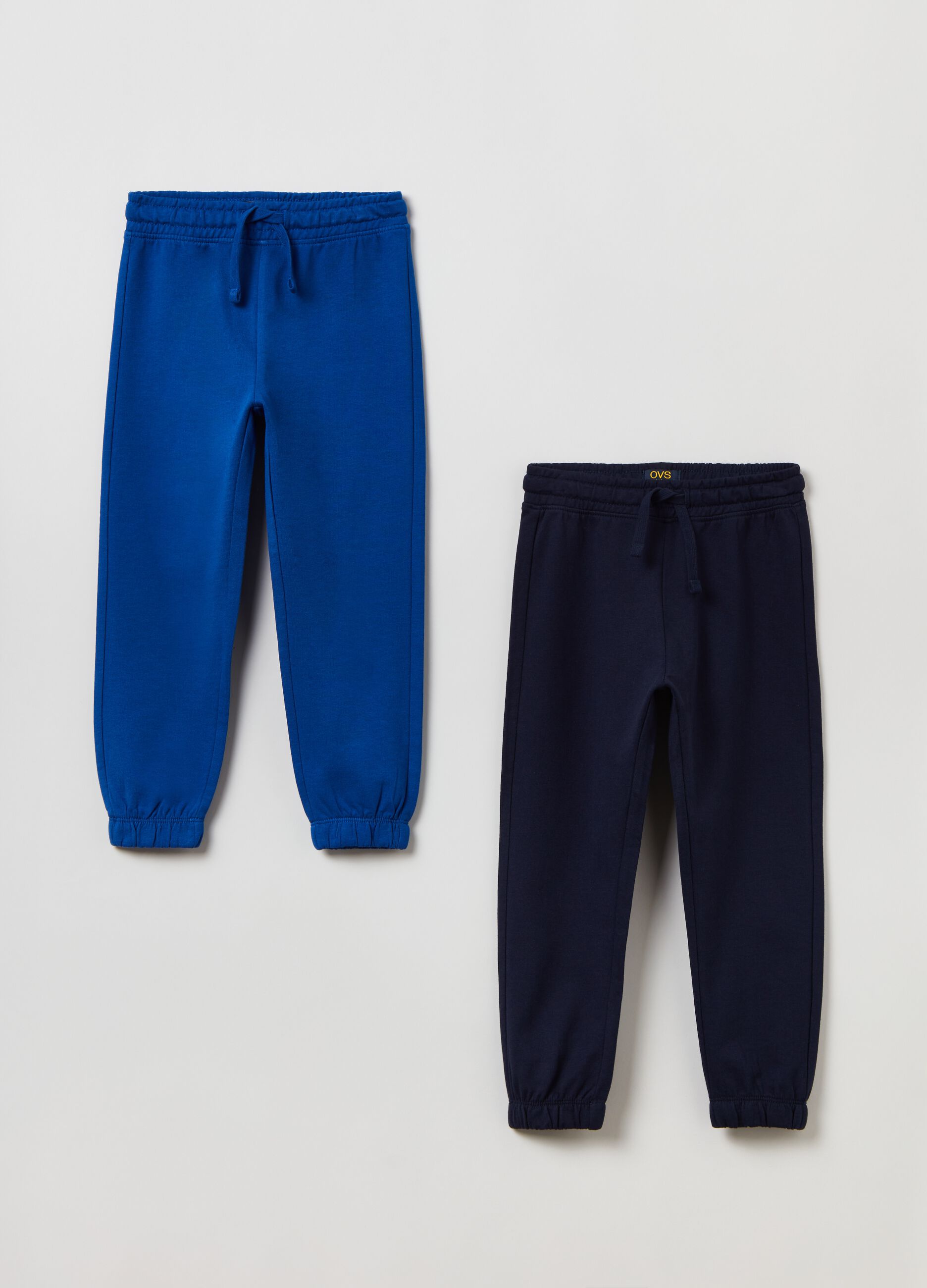 Bipack joggers in felpa con coulisse_0