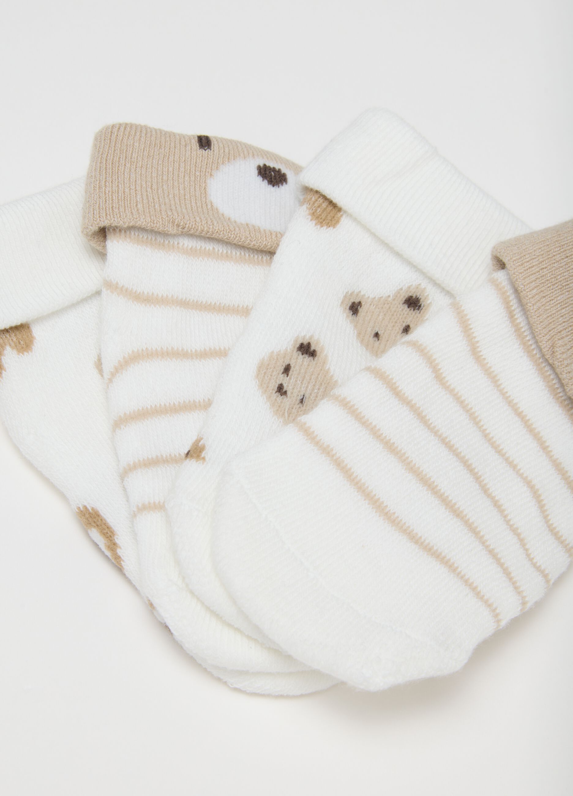 Multicolour Stretch Cotton Baby Socks Set
