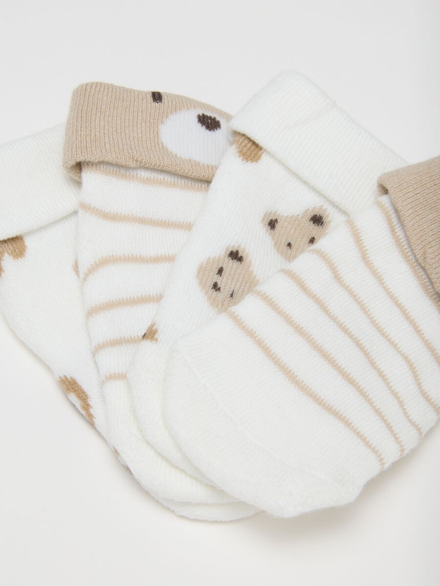 Multicolour Stretch Cotton Baby Socks Set_1