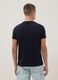 Short sleeve pure cotton blue regular fit T-shirt_3