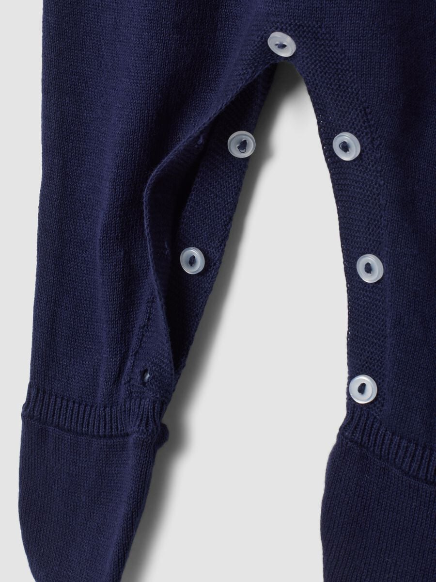 Tutina blu notte in puro cotone organico con colletto_3