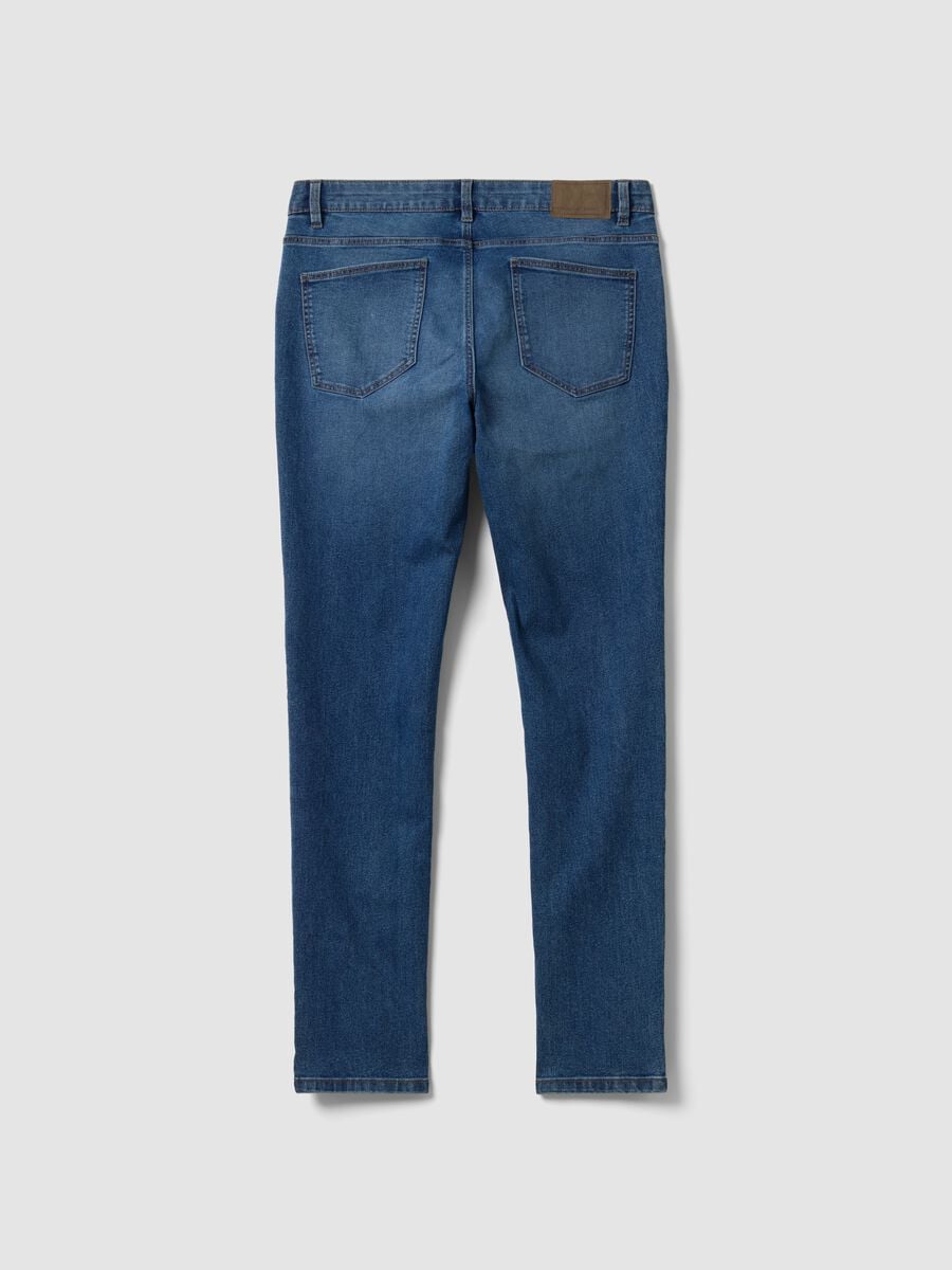 Skinny fit stretch cotton denim jeans_6