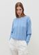 Cropped pullover with cable-knit design_3