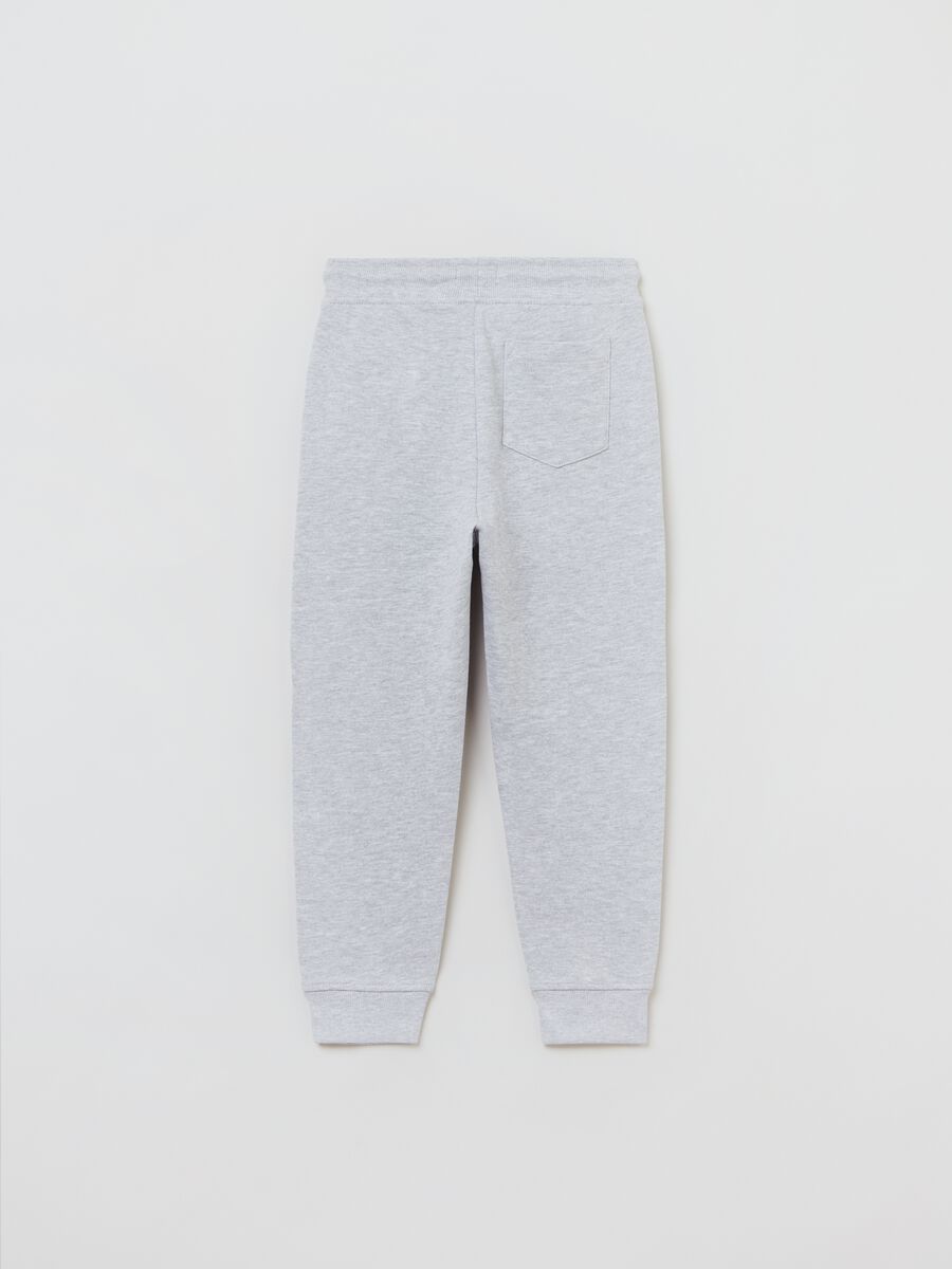 Fitness joggers in cotton with drawstring_1