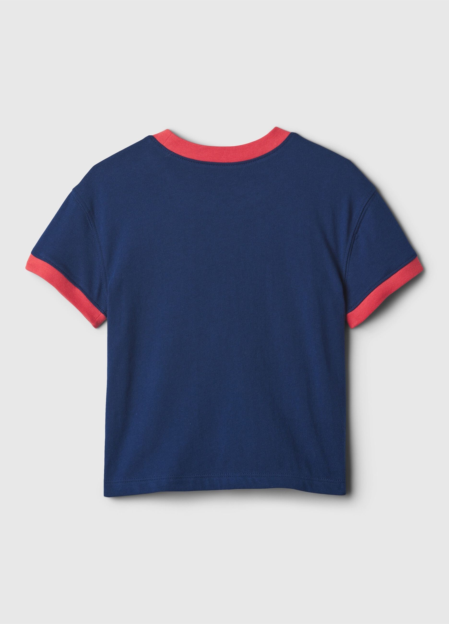 Cotton T-shirt with logo and print