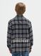Boys' pure cotton black check over fit shirt_1