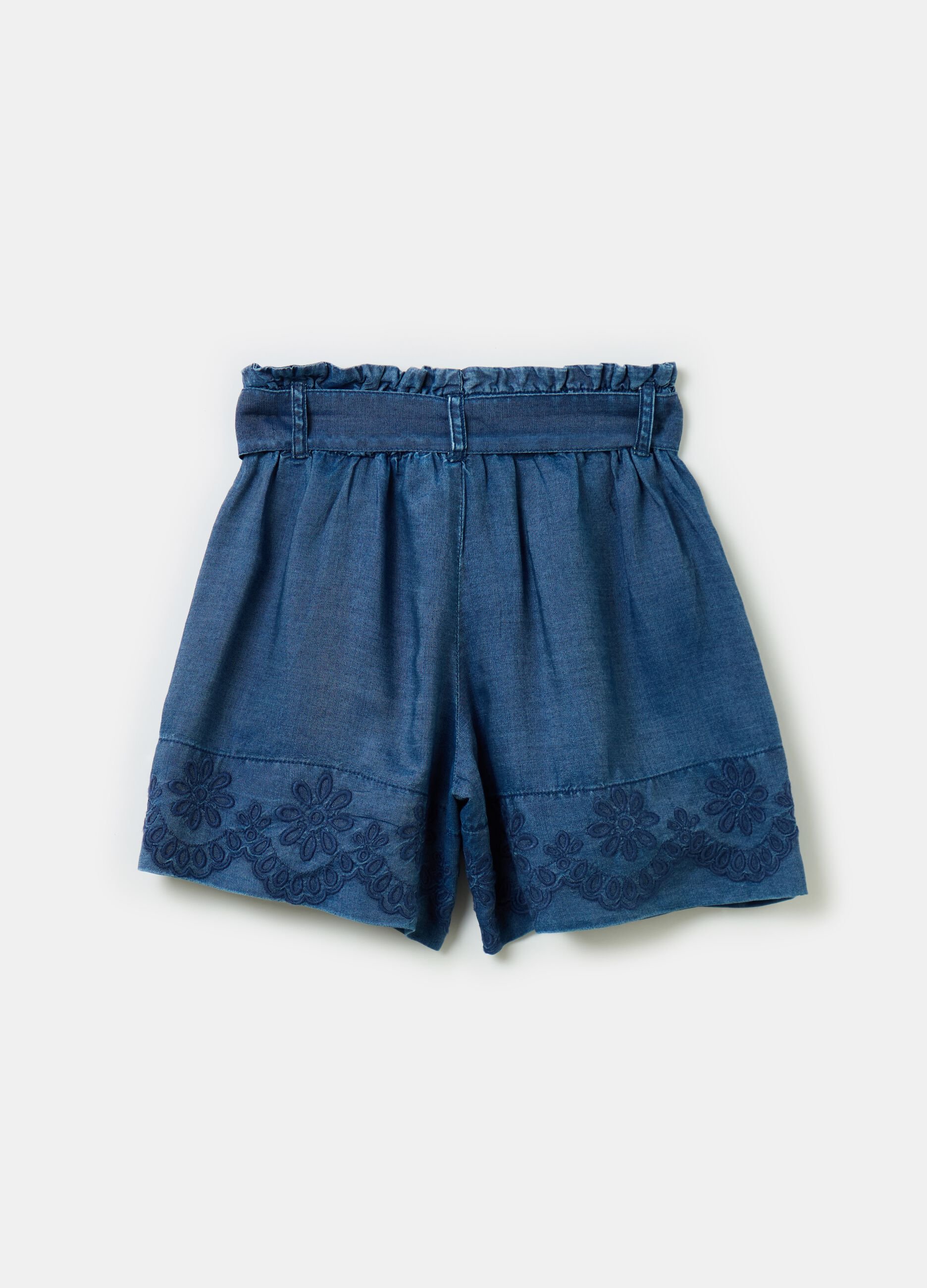 Shorts in TENCEL™ Lyocell con ricamo