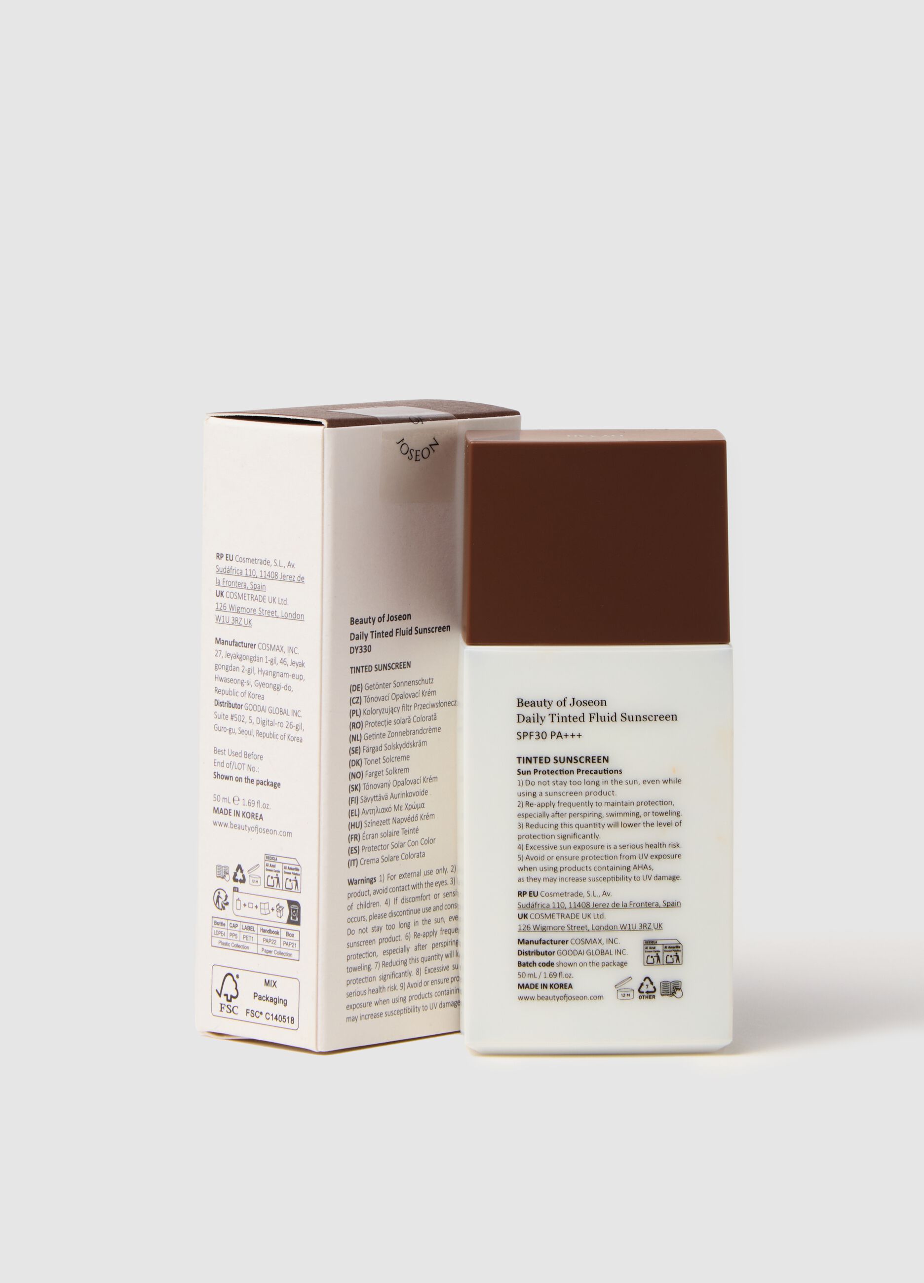 Crema solare colorata con SPF DY330 - skincare coreana