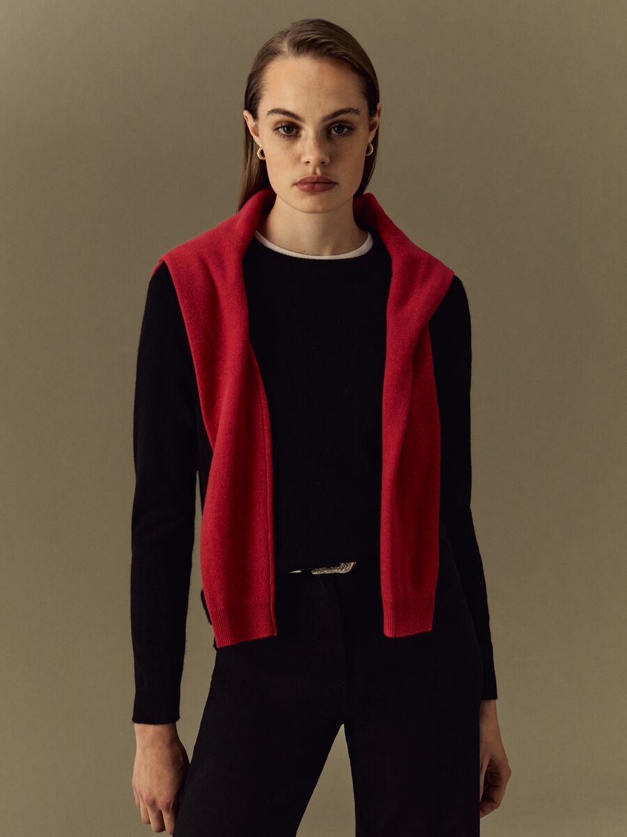 Pullover girocollo in cashmere_0