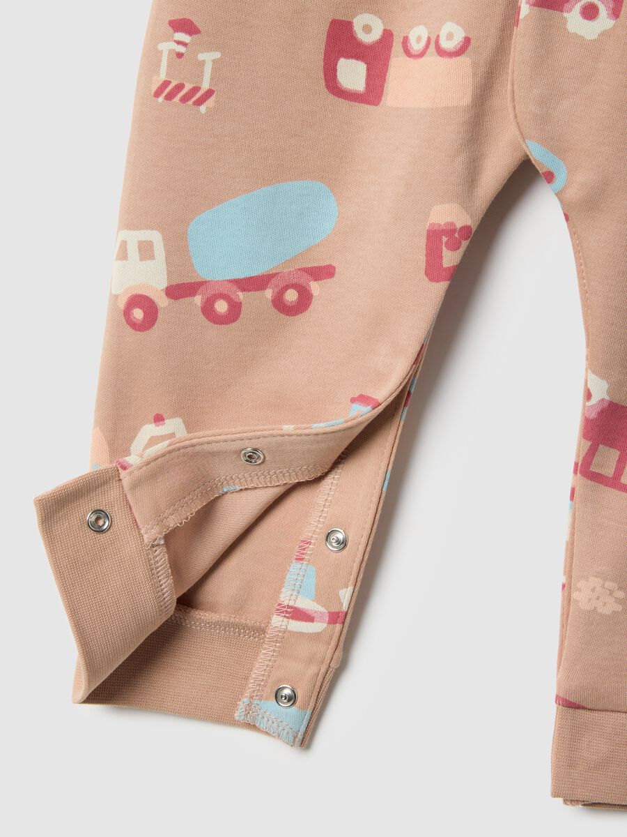 Multicolour pure cotton baby sleepsuit twin pack_2