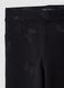 Treggings flare neri in cotone organico elasticizzato con ali glitterate_2