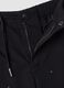 Blue parachute-fit trousers in pure cotton_1