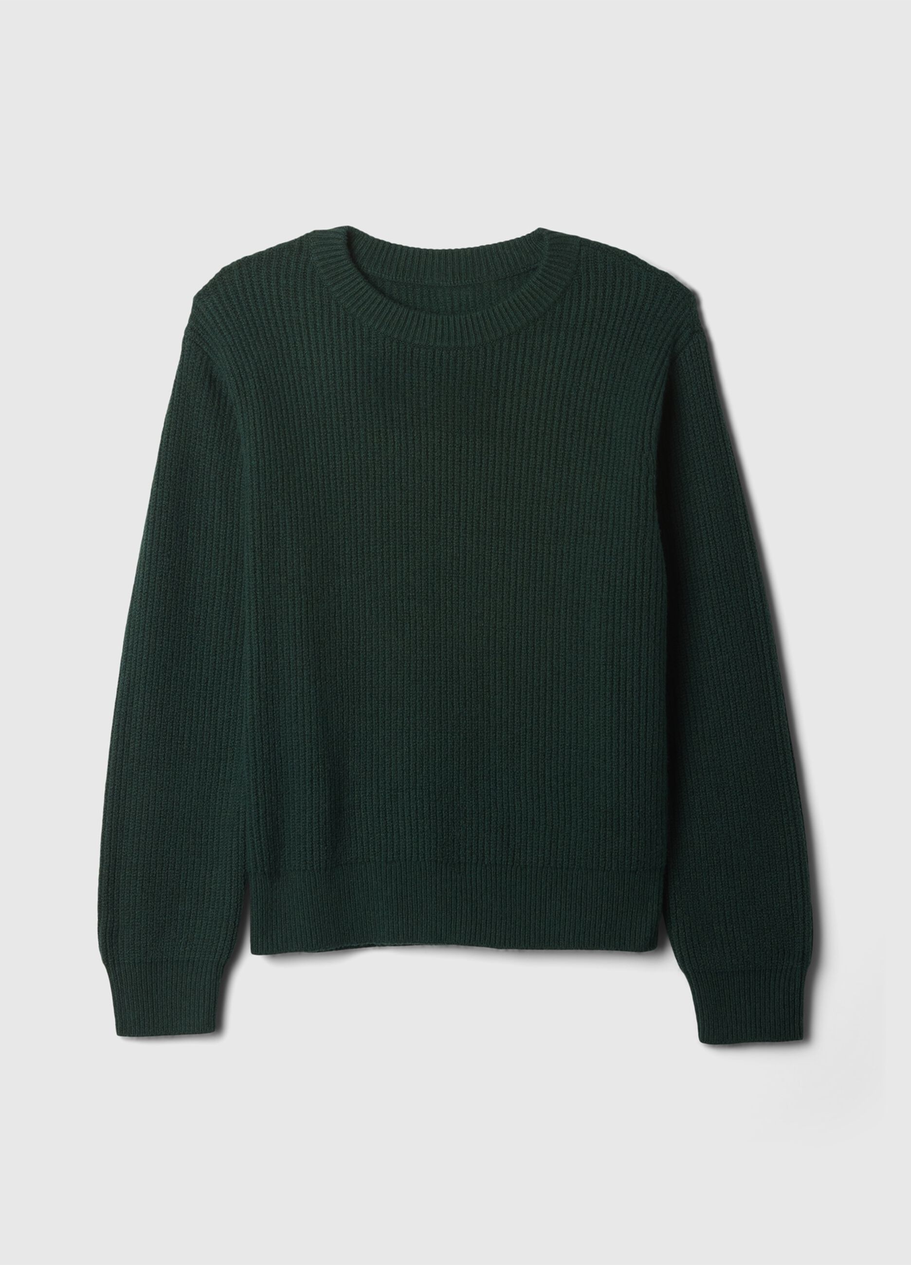 Pullover with ribbed design