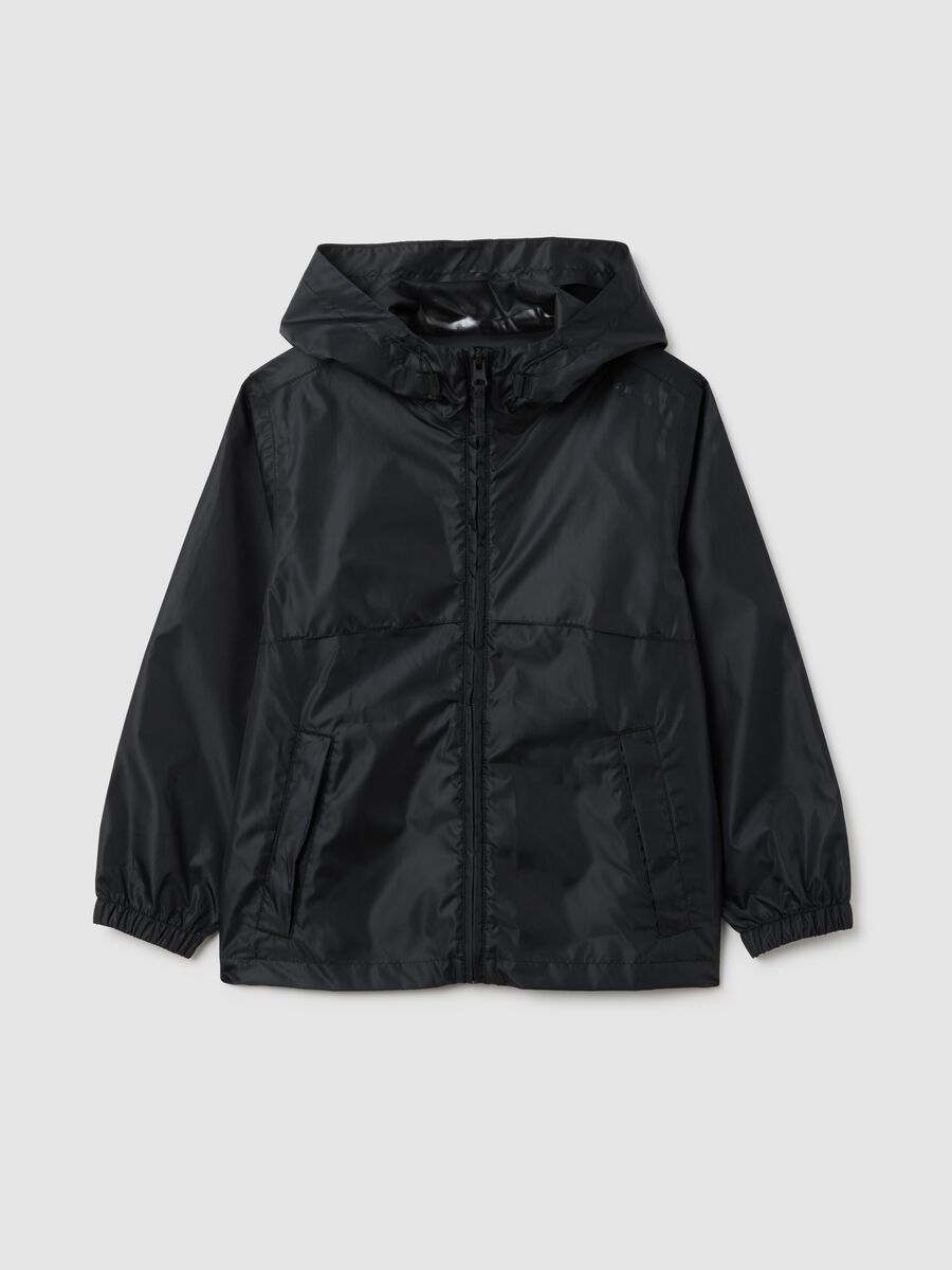 Girls' black jacket regular fit_3