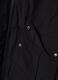 Black padded hooded jacket with zip, oversized fit_1
