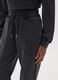 Girls' grey cotton blend joggers with regular fit_2