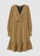 Gold Maternity Dress with Lurex_4