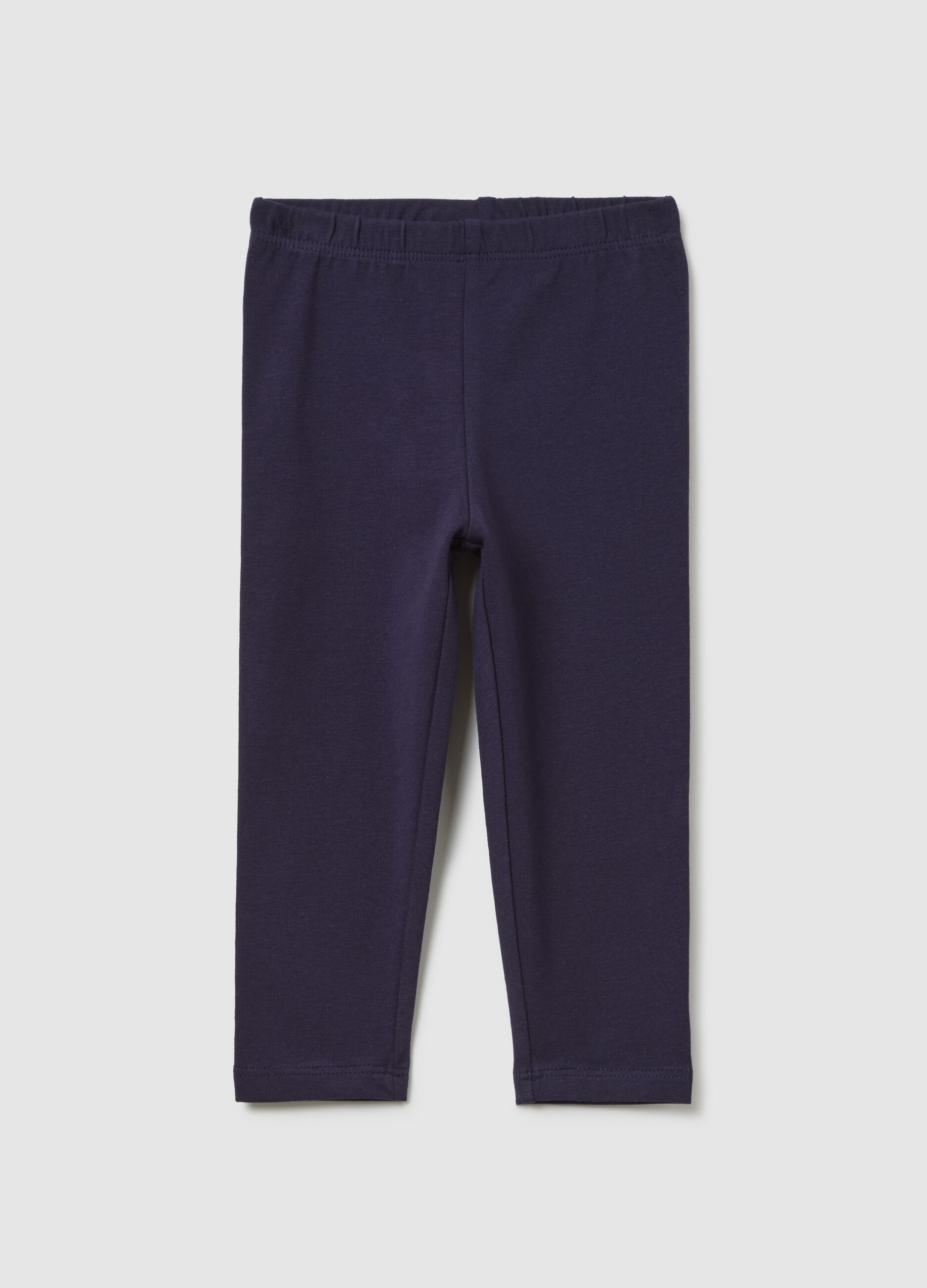 Leggings blu in tessuto elasticizzato
