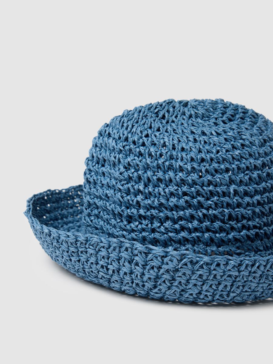 Knitted textile paper hat_2