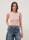 Pink fitted viscose-blend top_2