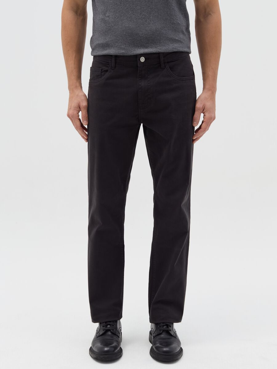 Regular-fit trousers with five pockets_1