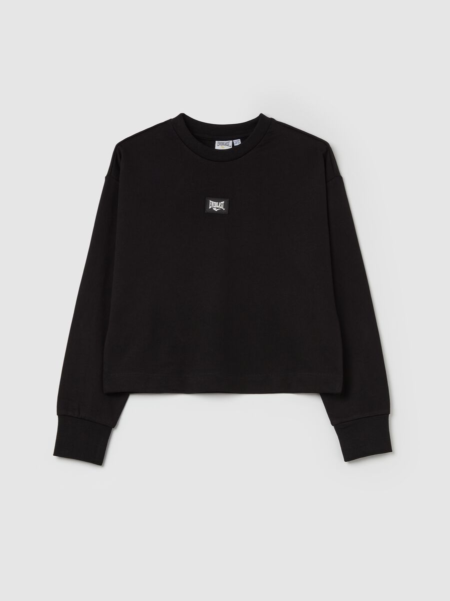 Crop sweatshirt with logo print_3