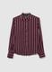 Camicia bordeaux a righe in viscosa_4