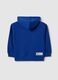 Boys' blue pure cotton hoodie regular fit with numbers and text_4