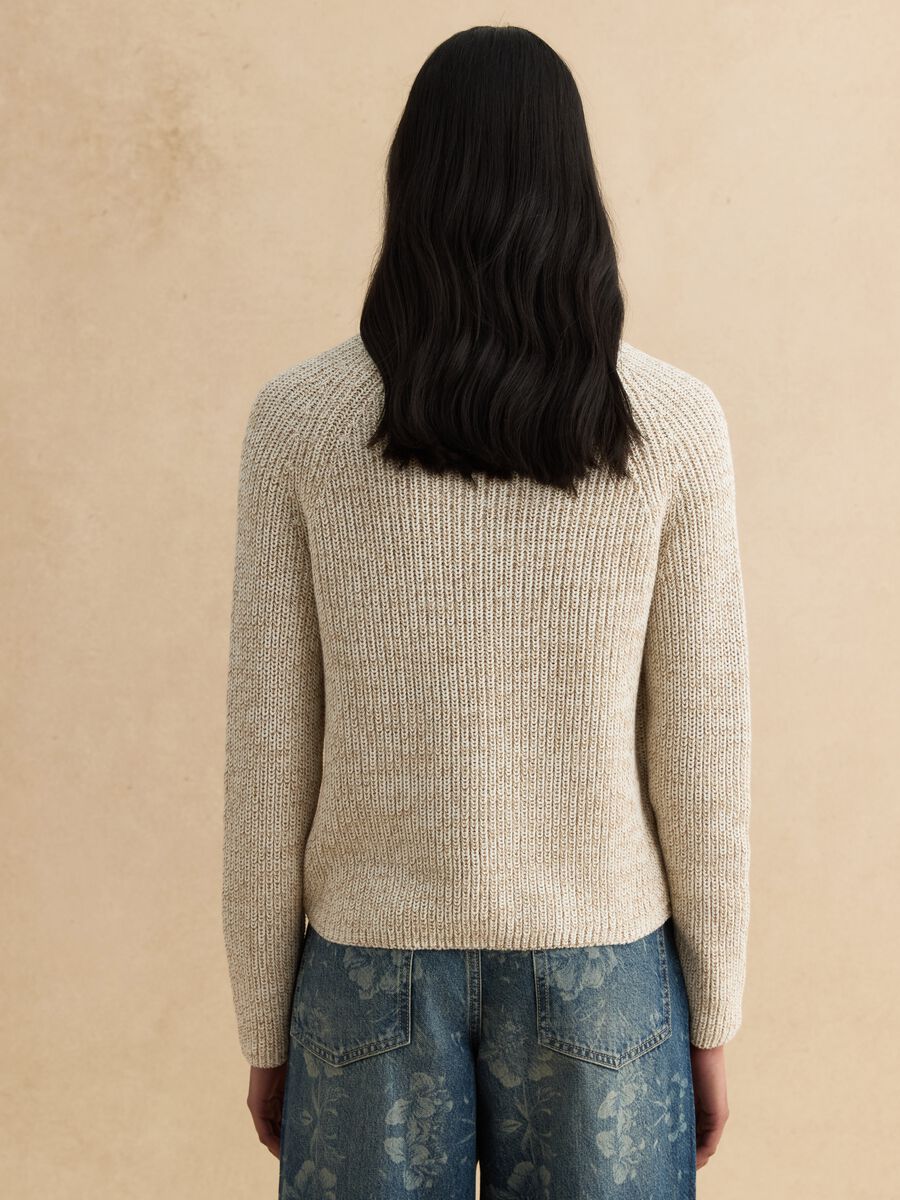 Beige Pure Cotton Cardigan_2