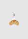 Brown croissant-shaped keyring_0