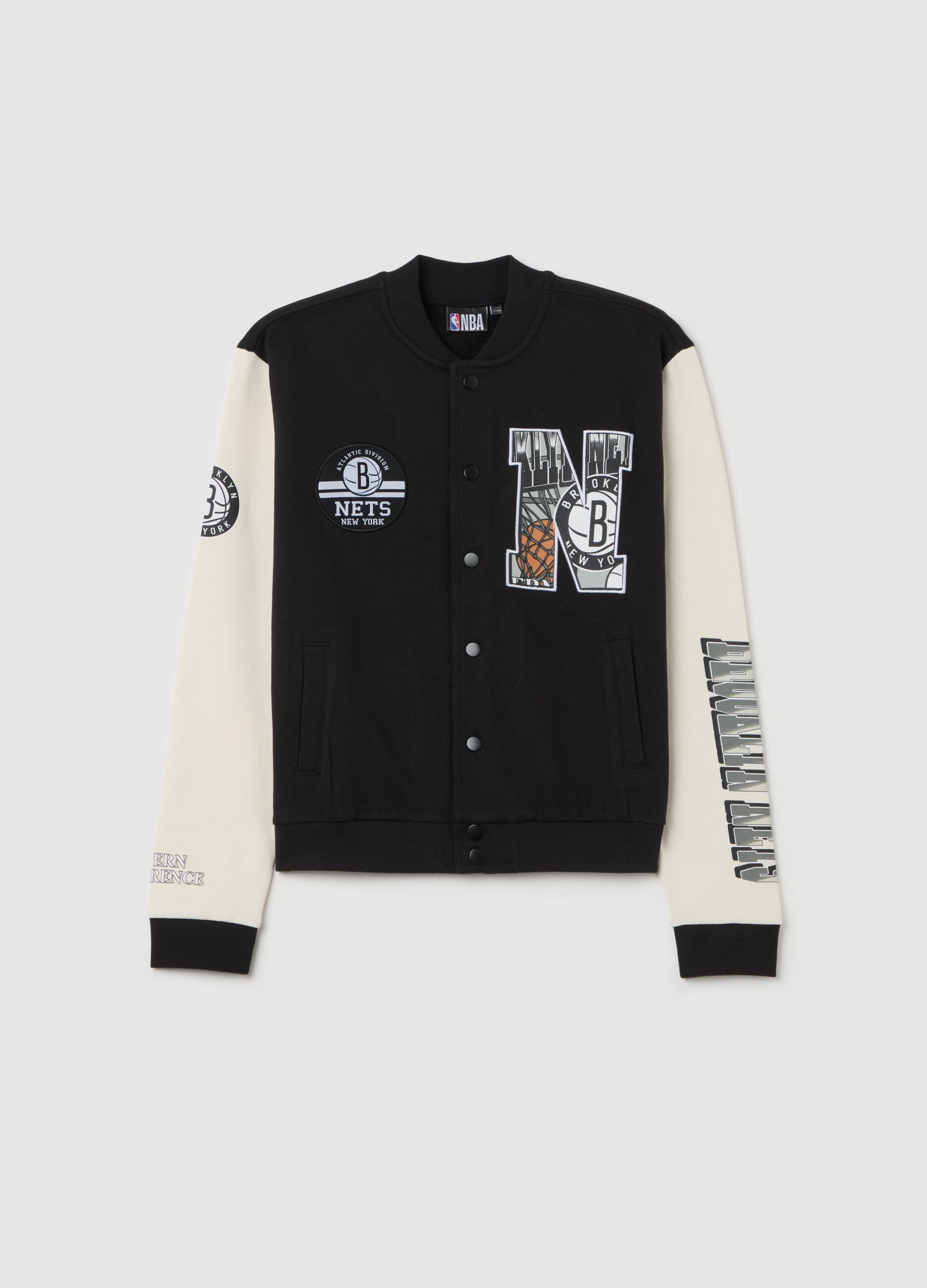 Bomber varsity patch e stampa NBA Brooklyn Nets