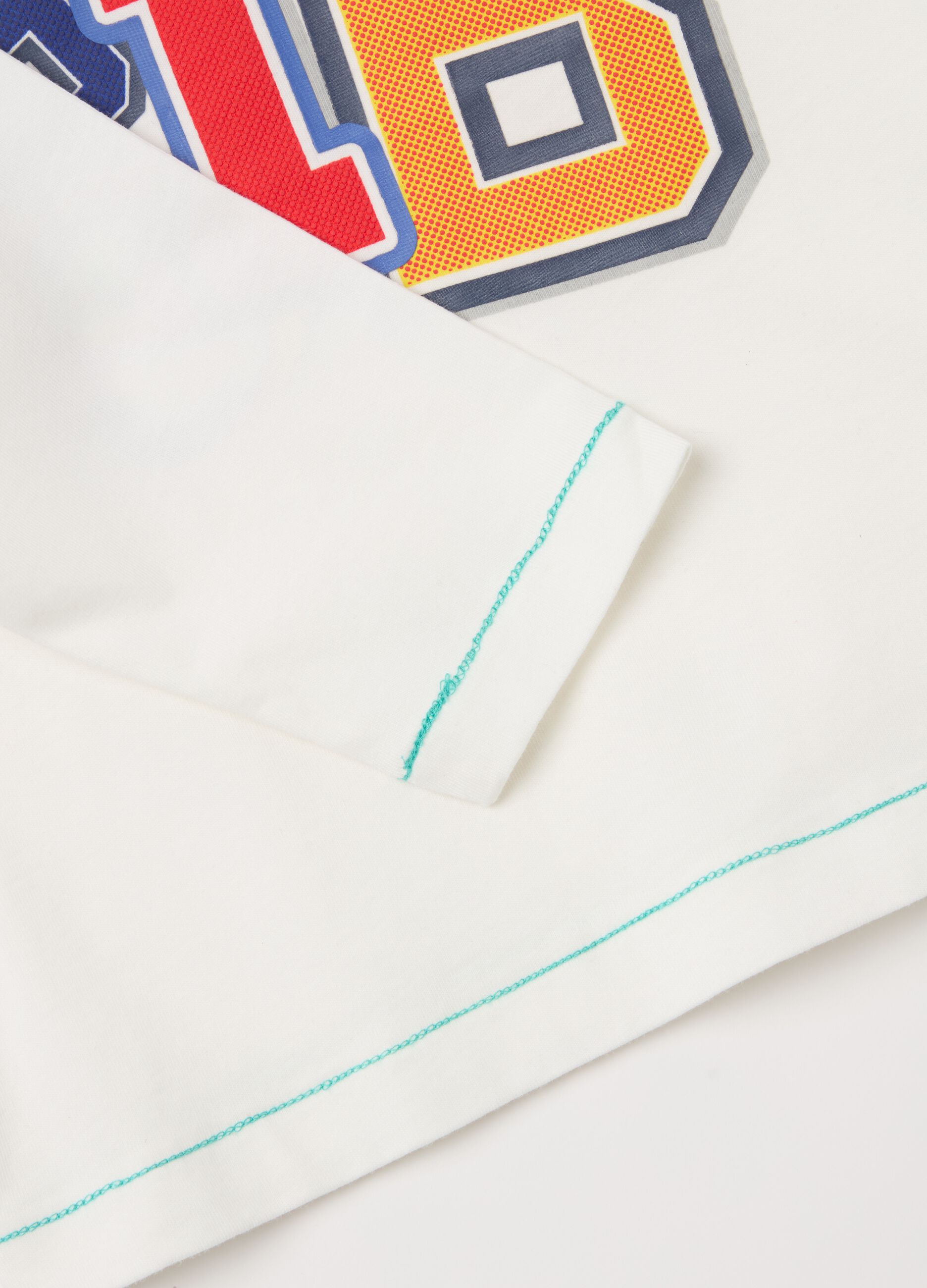 Long-sleeved T-shirt with "Miami 91 B" print