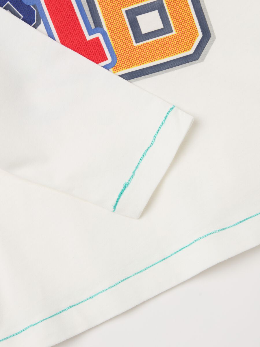 Long-sleeved T-shirt with "Miami 91 B" print_3