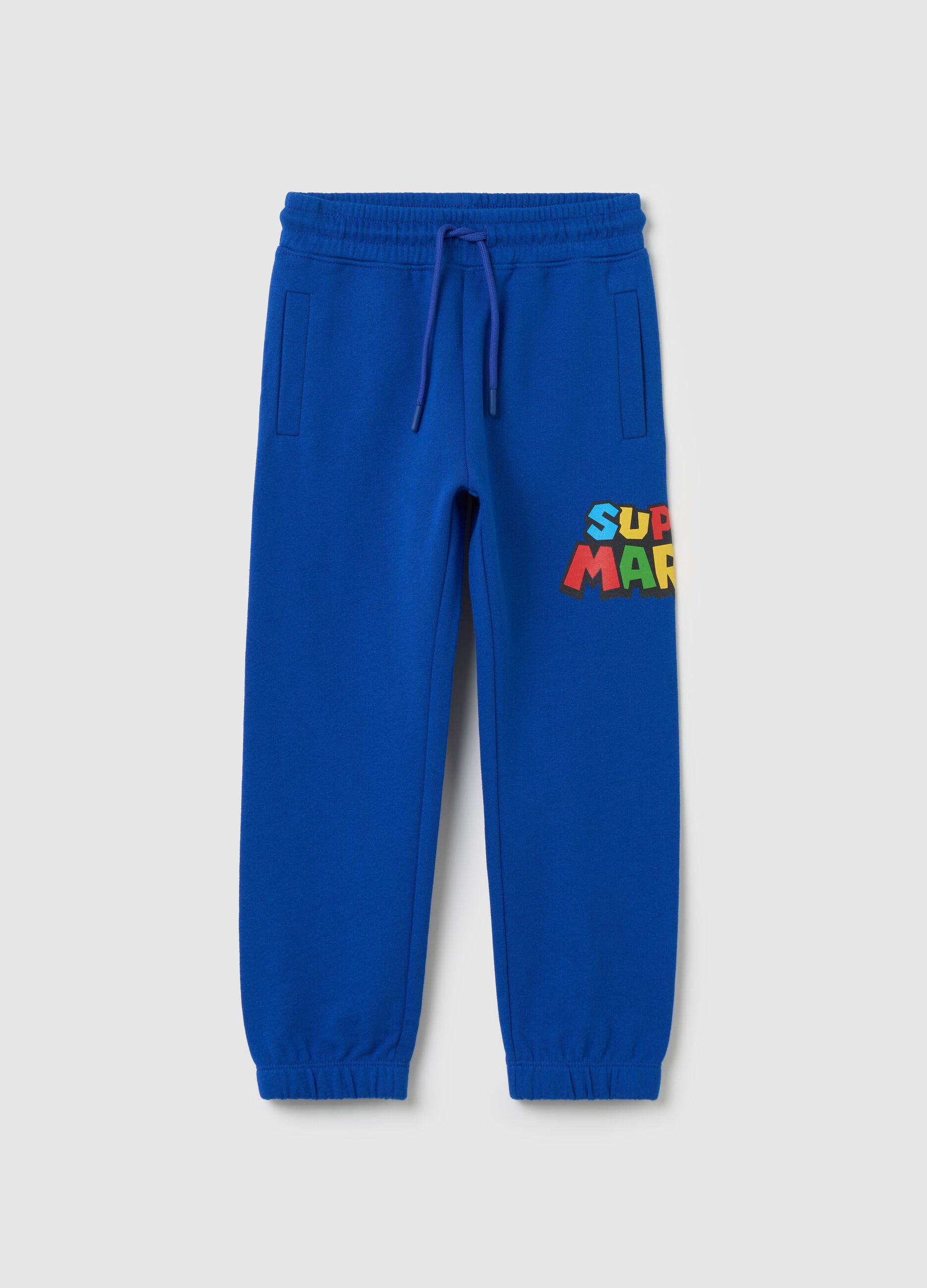 Joggers in cotone con coulisse stampa Super Mario™