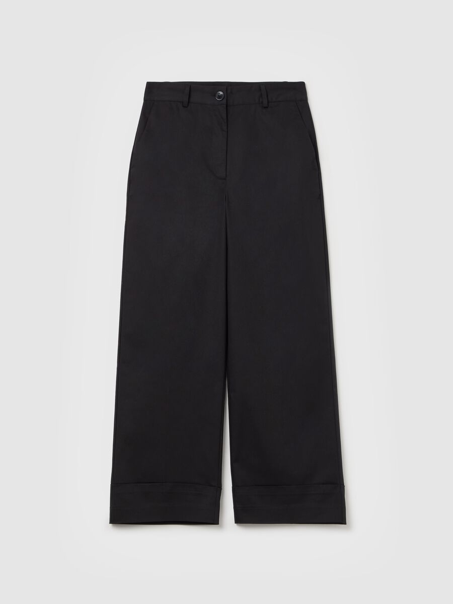 Wide-leg chino trousers_4