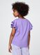 T-shirt a maniche corte con volant e logo_1