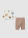 Completo maglia pantalone da neonato in puro cotone multicolor_1