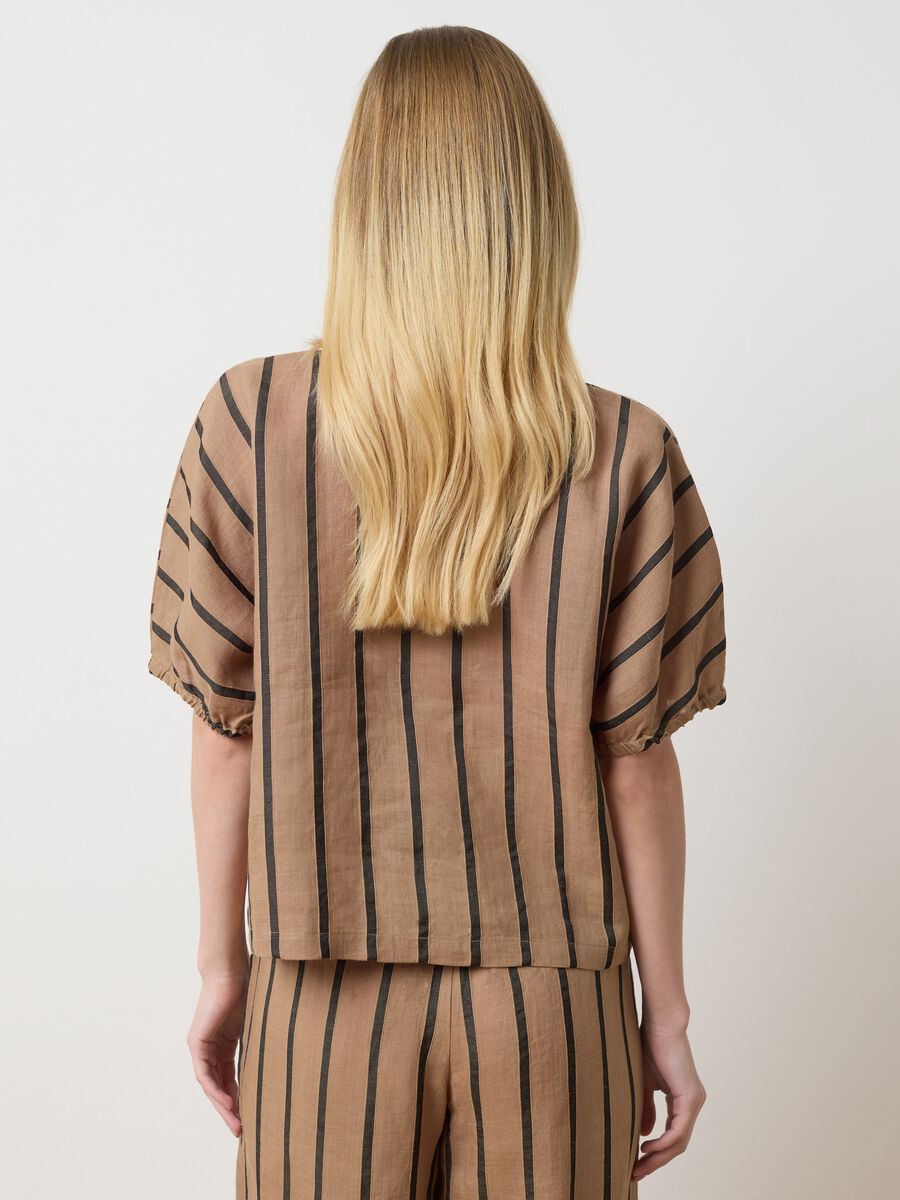 Brown striped blouse_3