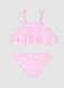 Pink stretch bikini with ruffles_1