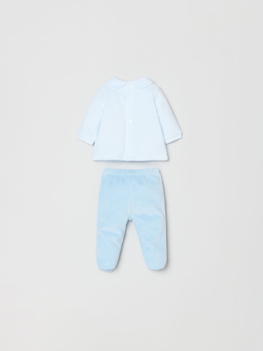 Set t-shirt con ricamo e ghettine_1