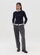 Carrot-fit trousers in corduroy with darts_0