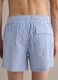 Blue and white striped pure cotton swim shorts_3
